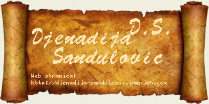Đenadija Sandulović vizit kartica